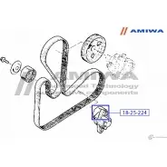 Ролик натяжной комплект AMIWA 1422492245 18-25-224 XKIDP JUF PO - Изображение 2