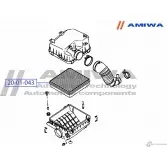 Воздушный фильтр microfix AMIWA GO5ZPDV 1422491333 7HU7S OA 20-01-043 - Изображение 2