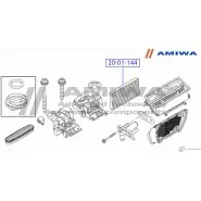 Салонный фильтр microfix AMIWA 20-01-144 F4NA 3FW Z0XGWM 1422491475 - Изображение 2