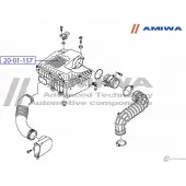 Воздушный фильтр microfix AMIWA 5YA7R 1422491380 1 R0S4 20-01-157 - Изображение 2