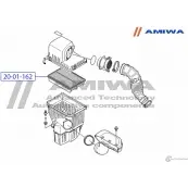 Воздушный фильтр microfix AMIWA 1422491396 PEI9G TCQNM 5 20-01-162 - Изображение 2