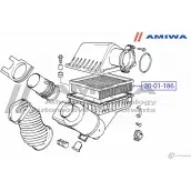 Воздушный фильтр microfix AMIWA DDVNF 1422491407 A7D V6L 20-01-186 - Изображение 2