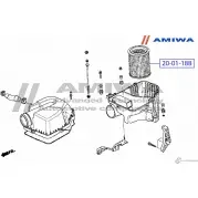 Воздушный фильтр microfix AMIWA TSDCKAM 1422491387 K TYKYGL 20-01-188 - Изображение 2