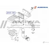 Воздушный фильтр microfix AMIWA 20-01-195 6NN1P8 Y78 9H 1422491412 - Изображение 2
