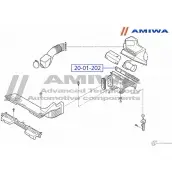 Воздушный фильтр microfix AMIWA 1422492021 EJ 4737D T43Y72 20-01-202 - Изображение 2