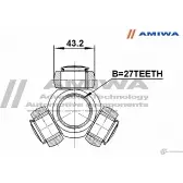 Трипоид 27x43.2 AMIWA 1422492501 24-40-029 IUU1DM 9CIL 8D - Изображение 2