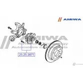 Ступица задняя AMIWA C E0HL BLWL3 1422491167 25-25-2871 - Изображение 2