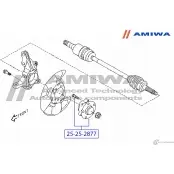 Ступица передняя AMIWA JZV7C I 25-25-2877 A9YJE 1422491176 - Изображение 2
