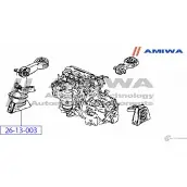 Подушка двигателя передняя AMIWA 144TN 26-13-003 1422492843 TDXJ I6 - Изображение 2