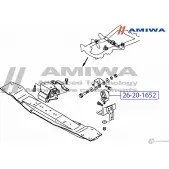 Подушка двигателя задняя левая AMIWA 1422490899 26-20-1652 YW OW62K 0JCPP - Изображение 2
