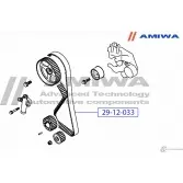 Ремень зубчатый AMIWA 1422491065 GB2QE2V 29-12-033 U4OI12 1 - Изображение 2