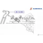 Ремень поликлиновый AMIWA 6 8VIS 29-14-003 4232L 1422491071 - Изображение 2