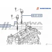 Катушка зажигания AMIWA F908 X 4S6LC95 40-01-019 1422490267 - Изображение 2