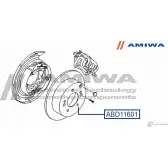 Тормозной диск задний speed stop AMIWA MSLG4M 1422490165 2 5C0G ABD11601 - Изображение 2