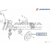 Тормозной диск передний speed stop AMIWA ABD2101 C A96VP 1422490178 OJAKOCU - Изображение 2