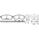 Тормозные колодки, дисковые, комплект DRIVE PLUS DP1010.10.0542 23380 233 79 4383627