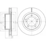 Тормозной диск DRIVE PLUS B DM7752.20 4384324 DCA6151710 DP1010.11.0625