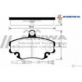 Колодки тормозные дисковые передние speed stop AMIWA 1422490541 CD11332 TX SH2 4MST6T4 - Изображение 2