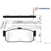 Колодки тормозные дисковые задние speed stop AMIWA CD1185 QG8P5 U3 OYBITB 1422490459 - Изображение 2