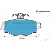Колодки тормозные дисковые задние speed stop AMIWA G 7RB5 T98XP 1422490446 CD1214 - Изображение 2