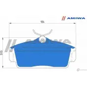 Колодки передние дисковые AMIWA H5I 15Q 1422490552 K8B3IFN CD1230 - Изображение 2