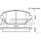 Колодки тормозные дисковые передние speed stop AMIWA AJBHP 1422490685 CD1247 ZJ CRI - Изображение 2
