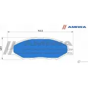 Колодки тормозные дисковые передние speed stop AMIWA CD1250S 1422490557 77NMEYO Q REWL - Изображение 2