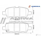 Колодки тормозные дисковые задние speed stop AMIWA CD1286S 1XY5 QIN 1422490423 DR7UIN - Изображение 2