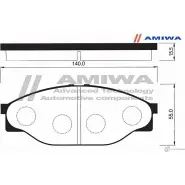 Колодки тормозные дисковые передние speed stop AMIWA 9IQX S WEH1L4M 1422490600 CD2086 - Изображение 2