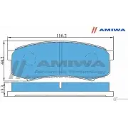 Колодки тормозные дисковые задние speed stop AMIWA 1422490460 X2DP Z ICOP6RA CD2090 - Изображение 2