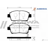 Колодки тормозные дисковые передние speed stop AMIWA CD2183S M21PYW 1422490559 VT1Z 7 - Изображение 2