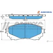 Колодки тормозные дисковые передние speed stop AMIWA E O9VX 1422490720 GCIQPPM CD3334 - Изображение 2
