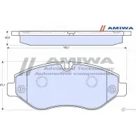 Колодки тормозные дисковые передние speed stop AMIWA N9C SA 1422490723 113OG CD8010 - Изображение 2