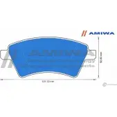 Колодки тормозные дисковые передние speed stop AMIWA CD9057 1422490695 2N K5L7 W5AOX - Изображение 2