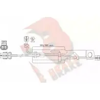 Датчик износа тормозных колодок R BRAKE 610433RB 2 9119 29141 Citroen