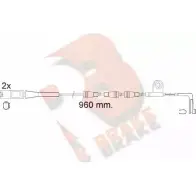 Датчик износа тормозных колодок R BRAKE MG4PM0V 610553RB 2417 0 4387334