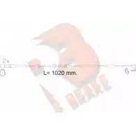 Датчик износа тормозных колодок R BRAKE 24 170 610623RB Bmw X5 (F15) 3 Внедорожник 3.0 xDrive 30 d 258 л.с. 2013 – 2024 24172