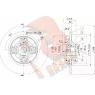 Тормозной диск R BRAKE 78RBD15023 MJ 5FKKO W1AU539 4387416