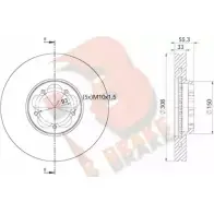 Тормозной диск R BRAKE 4J1OV B6WACV 8 78RBD16539 Ford Transit 8 (V363) Грузовик 2.0 TDCi RWD 170 л.с. 2016 – 2024