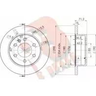 Тормозной диск R BRAKE Mercedes Sprinter (906) 2 Кабина с шасси 3.0 (3,5T) 318 CDI 4x4 (9031. 9033. 9035. 9031. 9033. 184 л.с. 2008 – 2009 BNHLK4 H 78RBD20191 BUPTKJM