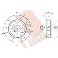 Тормозной диск R BRAKE 3BUY V5 0D0RNC 4387496 78RBD20715