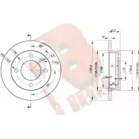 Тормозной диск R BRAKE 78RBD21991 4387574 0 S9BX GENX2