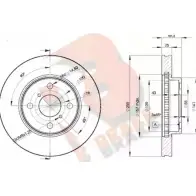 Тормозной диск R BRAKE XZ 36Y Toyota Corolla (E110) 8 Седан 1.4 (EE111) 86 л.с. 1997 – 1999 QYXPM 78RBD22100