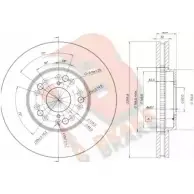 Тормозной диск R BRAKE 4387623 78RBD22611 7E6D 8PD 3K1SSOO