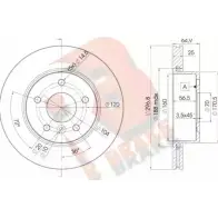 Тормозной диск R BRAKE 78RBD22817 4OSX03 PMJRX RO Land Rover Range Rover 2 (P38A) 1994 – 2002