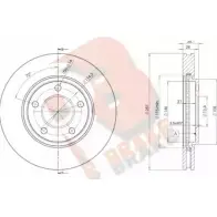 Тормозной диск R BRAKE IDQR H Q5PXOH 4387655 78RBD23002