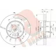 Тормозной диск R BRAKE Bmw 5 (E60) 5 Седан 3.0 530 i 254 л.с. 2005 – 2010 78RBD23221 G8S K5X8 V7QW3TT