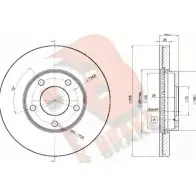 Тормозной диск R BRAKE Mazda 3 (BL) 2 Седан 2.5 166 л.с. 2009 – 2013 N6 1ZMW 78RBD23272 ZRCXFPI