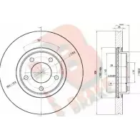 Тормозной диск R BRAKE Mazda 3 4E E7B3O 78RBD23273 H64VI