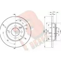 Тормозной диск R BRAKE Y8DDM 78RBD23392 Volkswagen Caddy (9K, 9U) 2 1995 – 2004 P6GF B